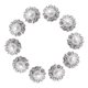 thumbnail image 4 of 10 Piezas Peque?os Botones De Perlas De Diamantes De Imitación Botones Redondos De Aleación Plateada, 4 of 5