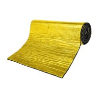 Ioensy - Alfombrilla Insonorizante Para Coche, Cojín De Aislamiento Acústico Para Capó, Puerta De Techo, Color Dorado