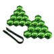 thumbnail image 5 of 20 cubiertas protectoras para tuercas de rueda de coche, decoración exterior, universales, con herramienta de clip, antióxido, para pernos de neumátic Verde 19mm, 5 of 5