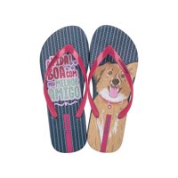 Sandalia Mujer Rosa/Azul Love Pets Ipanema