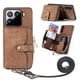 thumbnail image 1 of Funda Tipo Cartera con Correa Cruzada para Xiaomi 15 Protección Contra Golpes Marrón, 1 of 5