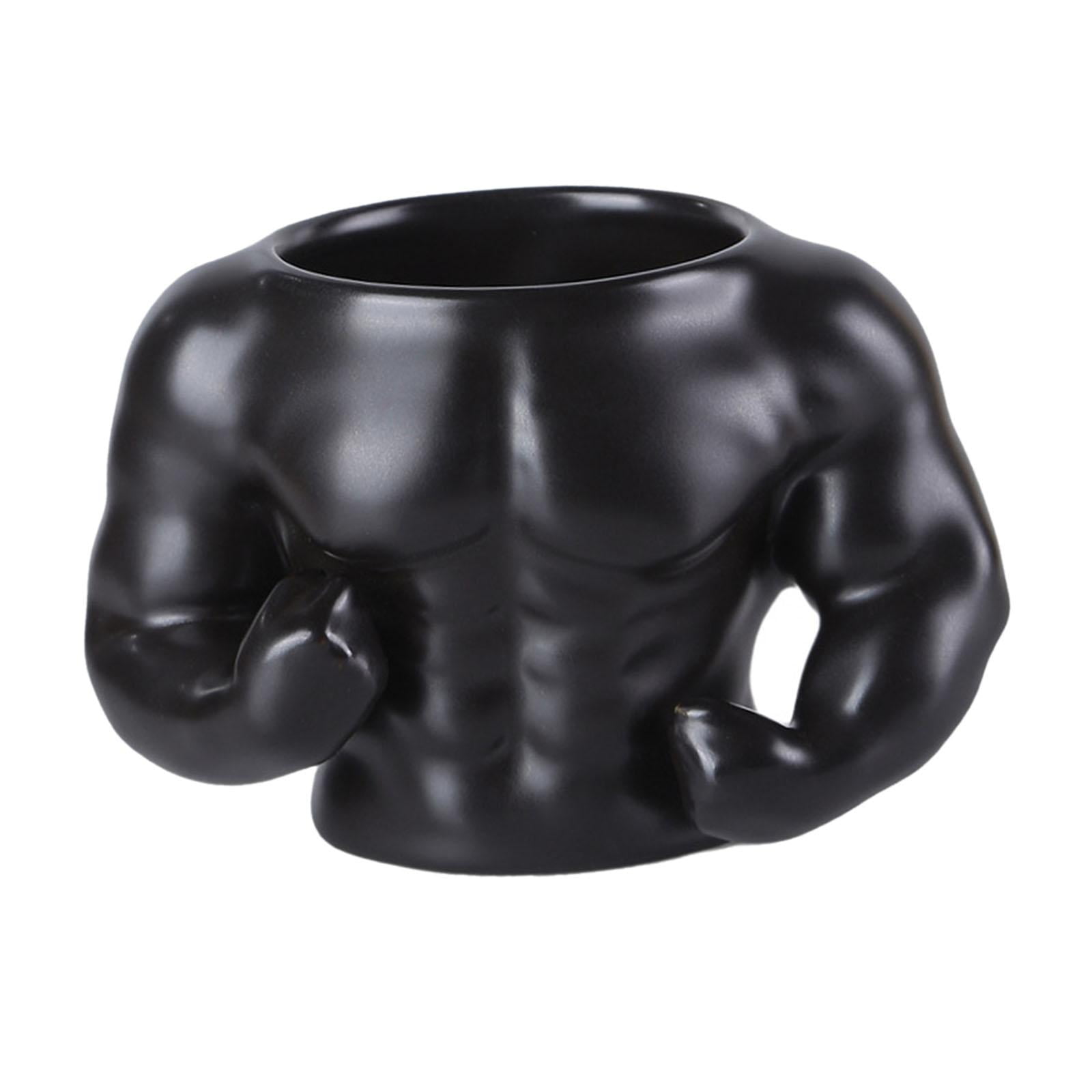 Magideal - Taza De Café Taza De Cerámica Portalápices Decorativo Contenedor De Almacenamiento De Escritorio Taza De Café De Para Té Bebida Fría O Calie Negro