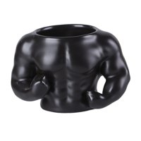 Magideal - Taza De Café Taza De Cerámica Portalápices Decorativo Contenedor De Almacenamiento De Escritorio Taza De Café De Para Té Bebida Fría O Calie Negro
