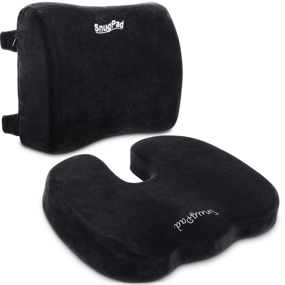 Almohada lumbar SnugPad Combo - Terciopelo negro