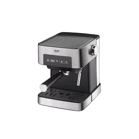 Genérico - Máquina De Café Espresso Con Espumador De Leche R.136, Color Plateado