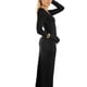 thumbnail image 3 of Jess de Meiko Vestido de Mujer Mangas Largas Cuello Cuadrado Agujero para el Pulgar Vestido Ajustado Escultural Maxi Talla S Negro, 3 of 6