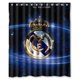 thumbnail image 1 of Cortina de ducha especial del Real Madrid, juego de cortinas de baño con ganchos, tamaño 60 x 72 pulgadas, 1 of 3