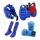 thumbnail image 3 of 4 Piezas Equipo De Karate Sparring Con Guantes De Boxeo Acolchados Protector De Cuerpo Engrosado XS Azul, 3 of 5