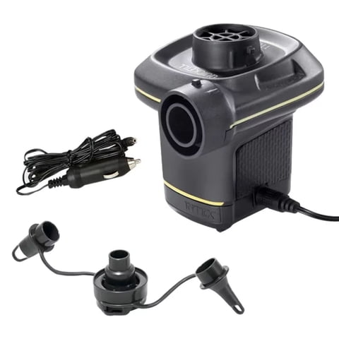 Intex - Inflador Eléctrico Corriente 220-240V + Adaptador De Auto 12 V Quick-Fill Ac/Dc