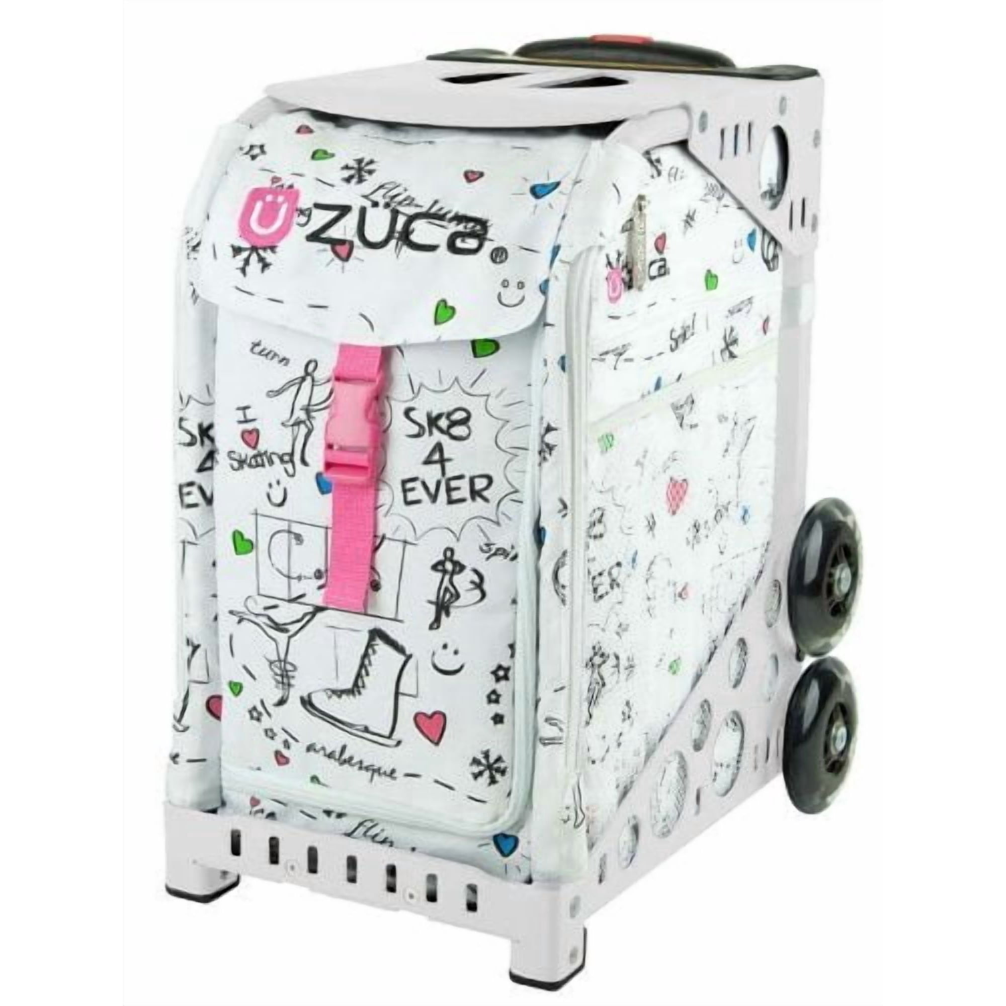 Bolsa Con Ruedas Zuca Sk8 Sport (marco Blanco) Con Asa Telescópica