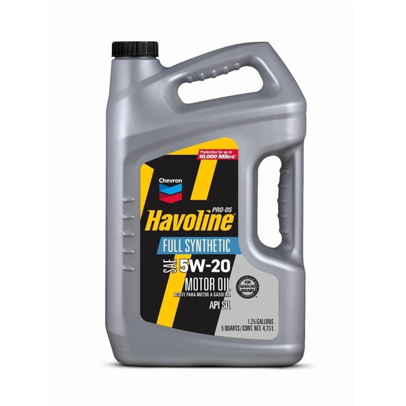 Havoline ProDS Full Sintetico SAE 5W-20 Aceite de Motor 4,73 L