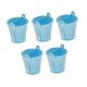 thumbnail image 5 of 5 Cubos De Metal Galvanizado, Contenedores Rústicos Para Recuerdos De Fiesta, Resistentes, Color Azul, 5 of 5