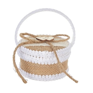 Bothyi - Caja Para Anillos De Boda Con Ranura Para 2 Anillos Para Decoración Del Hogar, Ceremonias Y Propuestas.