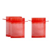 Magideal - 100 Bolsas De Protección Para Frutas, Funda Para Árboles Frutales, Bolsa De Malla Práctica Con Cordón, Bolsas De Malla Para Jardín, Bolsas De Malla Pa Rojo