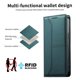 thumbnail image 3 of Funda tipo cartera con bloqueo RFID para Xiaomi 15T cubierta magnética de cuero con tapa y soporte Verde, 3 of 6