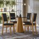 thumbnail image 2 of Juego Comedor Isis Carol Dark 4 Sillas Negro - Café, 2 of 6