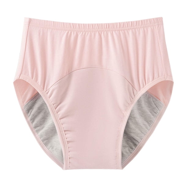Pañales de tela para adultos, ropa interior protectora para la incontinencia, bragas de algodón reutilizables para mujeres, hombres y personas mayores Rosa L