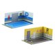 thumbnail image 2 of 2 Piezas 1:32 Estacionamiento Modelo Coche Diecast Garaje Escena StyleK, 2 of 5