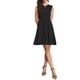 thumbnail image 2 of INSPIRE CHIC Vestido de Verano para Mujer sin Mangas Cuello en V con Ojales Huecos Línea A Mini Vestidos L Negro, 2 of 6