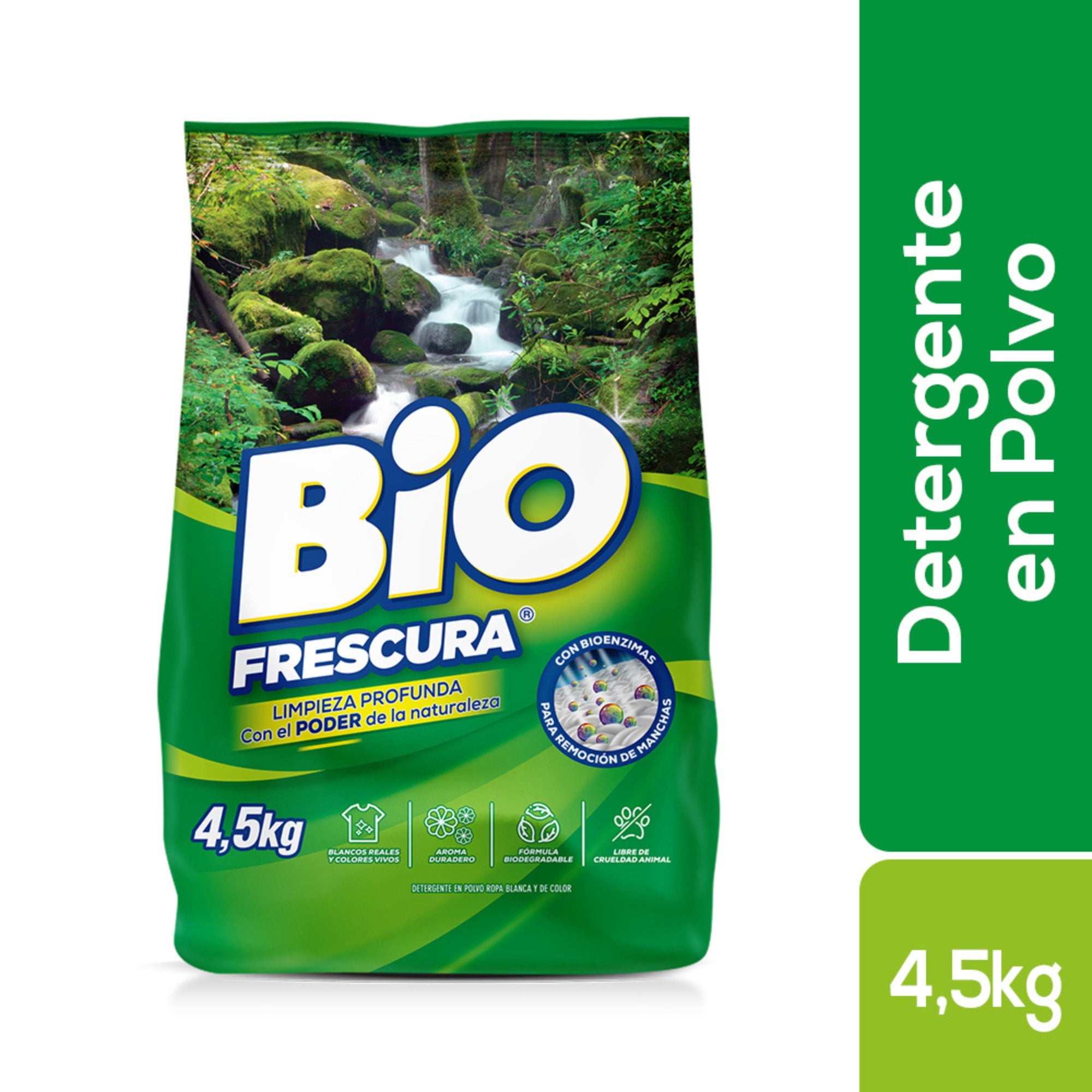 Detergente En Polvo Bosque Nativo Bolsa 4,5 kg Bio Frescura