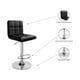 thumbnail image 3 of Silla Piso Bar Taburete Respaldo Ecocuero Regulable Negro, 3 of 3