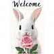 thumbnail image 1 of Letrero estaño conejo Pascua retro conejo vintage metal hogar jardín sala decoración pared Pascua 20x30cm, 1 of 6