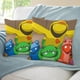 thumbnail image 3 of Gang Beasts Fundas de almohada de terciopelo con tema, regalos de funda de almohada, decoración para el hogar, cojín de lanzar, regalo de cumpleaños para fans y parejas.66*66cm., 3 of 6