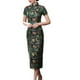 thumbnail image 1 of Vestido cheongsam de diez hebillas, desfile de ropa, verano, largo, etiqueta, corte entallado, 1 of 5
