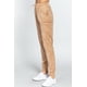 thumbnail image 4 of Pantalón Jogger Largo de Terciopelo con Cintura Elástica Beige Oscuro L, 4 of 5