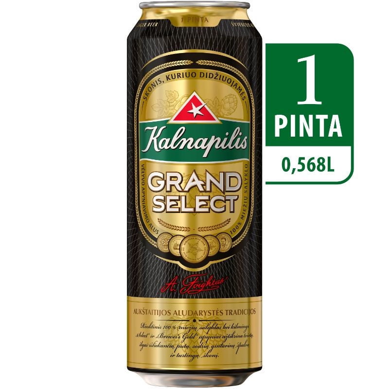 Cerveza Grand Select 5.4° Lata 568 ml Kalnapilis