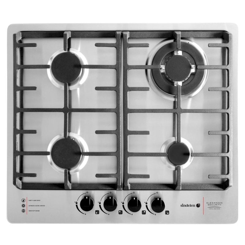 Sindelen - Encimera Gas Licuado / Gas Natural 4 Quemadores Ceg-4670In