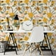 thumbnail image 1 of 1 Roll, PVC Wall Paper, Retro Painted Floral Thickened Moisture-proof Wall Sticker Waterproof Self-adhesive Wallpaper, Creative Floral Pattern Wall Adhesive Roll For Home, Room Decor, Home Decor, 1 of 2