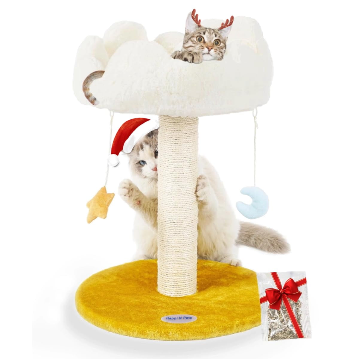 Rascador Para Gatos Happi N Pets Cloud Con Cama Y Juguetes, 80 Cm