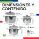 thumbnail image 3 of Batería de Ollas de Acero Inoxidable – 6 Piezas, 3 of 5