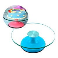 Genérico - Base Giratoria Tortas Plato Giratorio Base Vidrio 30Cm