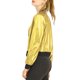 thumbnail image 4 of INSPIRE CHIC Chaqueta Bomber Casual para Mujer con Cuello Alto, Cremallera Metálica y Largo Recortado L Dorado, 4 of 8