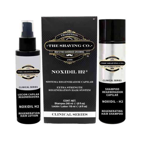 NOXIDIL-H2 SISTEMA REGENERADOR CAPILAR DÚO 240ML + 118ML – The Shaving Co.