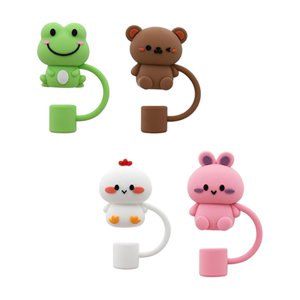 Magideal - 4X Tapas De Paja, Tapa Protectora De Paja, Tapa De Paja Para S De 10 Mm, Tapa Antisalpicaduras Para Beber, Tapa Hermética Para Puntas De Paja , Animales