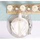 thumbnail image 4 of Camino de mesa DII Farmhouse en miniatura con forma de diamante trenzado, 38 x 183 cm, color aguamar, 4 of 5