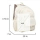 thumbnail image 3 of Mochila Teen Girls School College Beige, 3 of 3