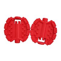 Magideal - 2 Pedales De Bicicleta Para Niños, Piezas De Reparación De Pedales De Para Niños, Pedal De Rueda Delantera Antideslizante Para Niños Pequeños Rojo