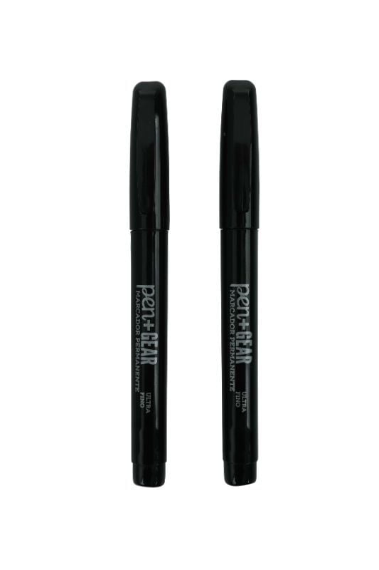 Marcador Permanente Fino 2 Unidades 1 Un Pen&Gear