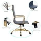 thumbnail image 4 of Silla de oficina LeisureMod Harris con respaldo alto con tapicería de cuero, 4 of 7