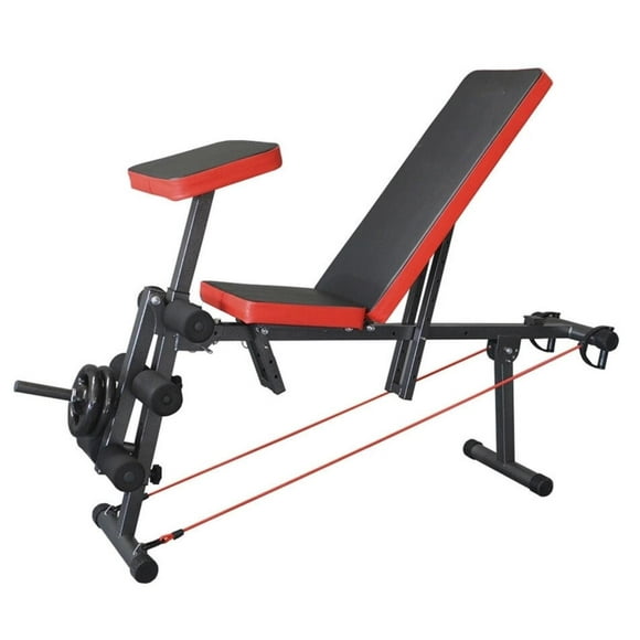 Banca Abdominal Pecho Piernas Inclinable negro
