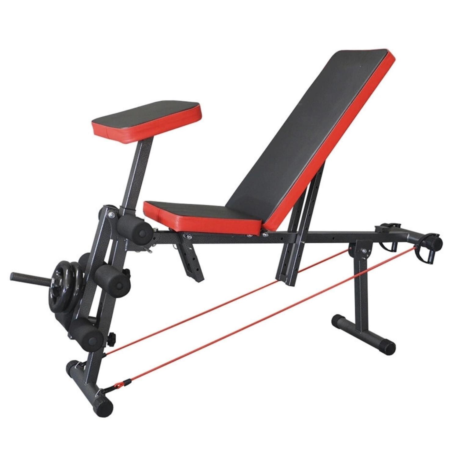 Yep - Banca Abdominal Pecho Piernas Inclinable Negro