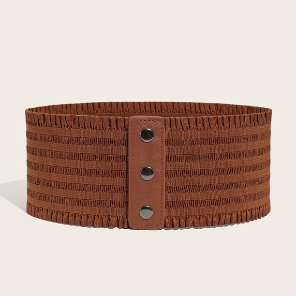 Slimmer Figure Instantly: Women's Stretchy Snap-Button Corset Belts for Waist Reduction