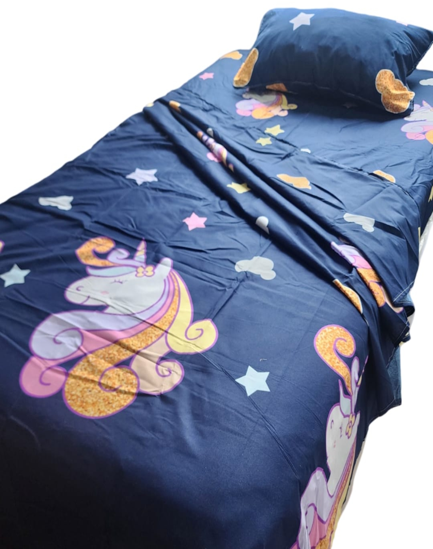 Genérica - Sábanas Infantil Niña Plaza Y Media + Funda Almohada 8O1