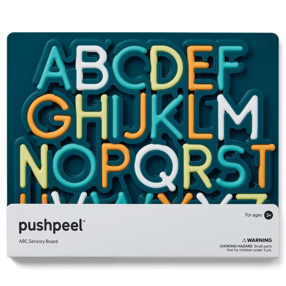Juego de Aprendizaje de Silicona Pushpeel ABC para Trazado en Tablero de Rompecabezas