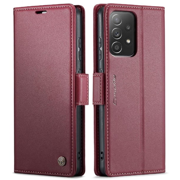 CaseMe tipo cartera Samsung Galaxy A52S 5G con cierre magnético, RFID, tarjetero, soporte, carga inalámbrica