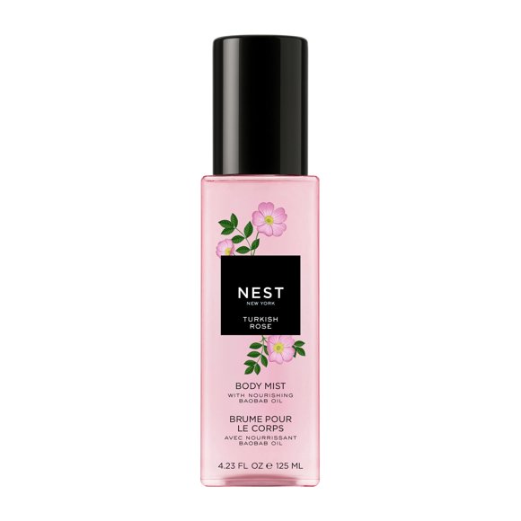 Body Mist NEST New York Turkish Rose 125 ml, vegano y libre de crueldad animal